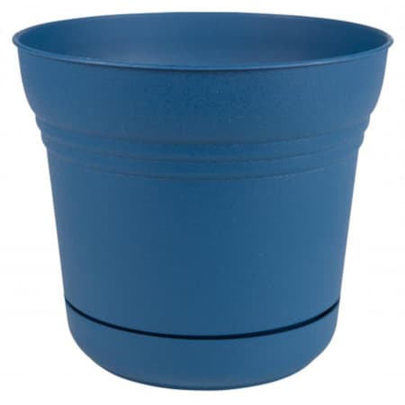 Bloem Bloem Saturn 4.5 in. H X 5 in. W Plastic Saturn Planter Blue SP0533